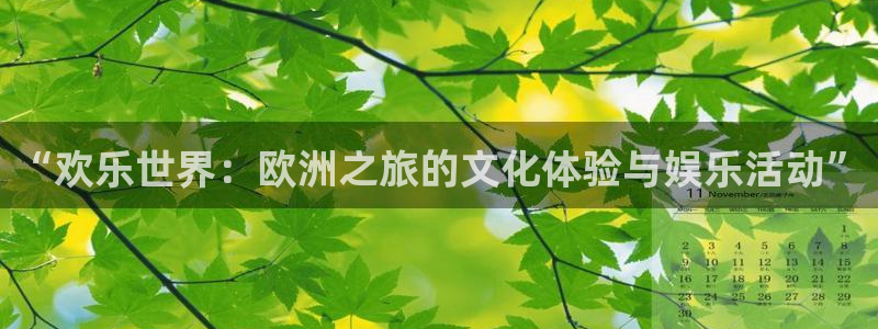 琳琅娱乐：“欢乐世界：欧洲之旅的文化体验与娱乐活动”